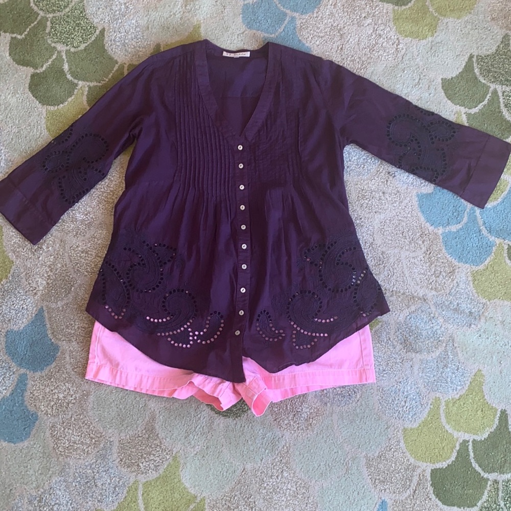 Johnny Was Eyelet Tunic